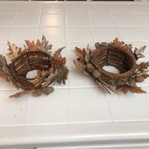 Fall decor candle holder